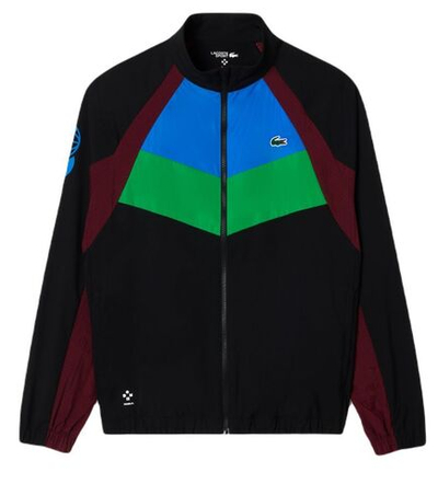 Мужской теннисный костюм Lacoste Tennis x Daniil Medvedev Sweatsuit - black/blue/green/bordeaux