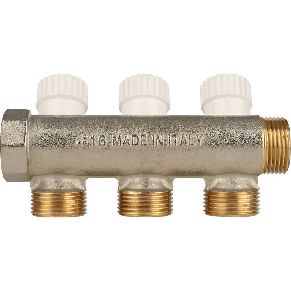 Коллектор распределительный STOUT 3/4" на три отвода 3/4" евроконус