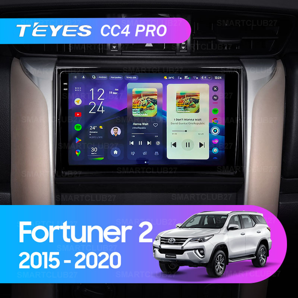 Teyes CC4 Pro 9" для Toyota Fortuner 2015-2018