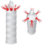 Презерватив Luxe (Шоковая Терапия , 1 шт ) (Цвет: прозрачный с красным)