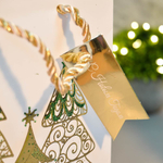 Пакет бумажный 14*20*8см с ручками "Новый год" (микс 434)