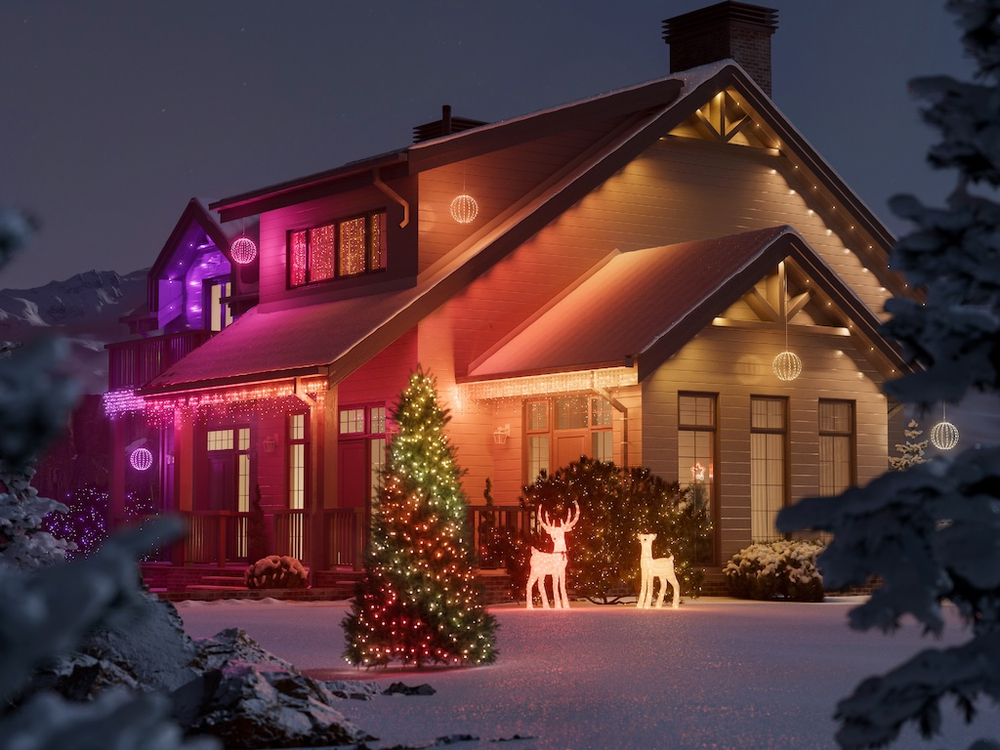Twinkly уличные огни 72led, 30м белый провод