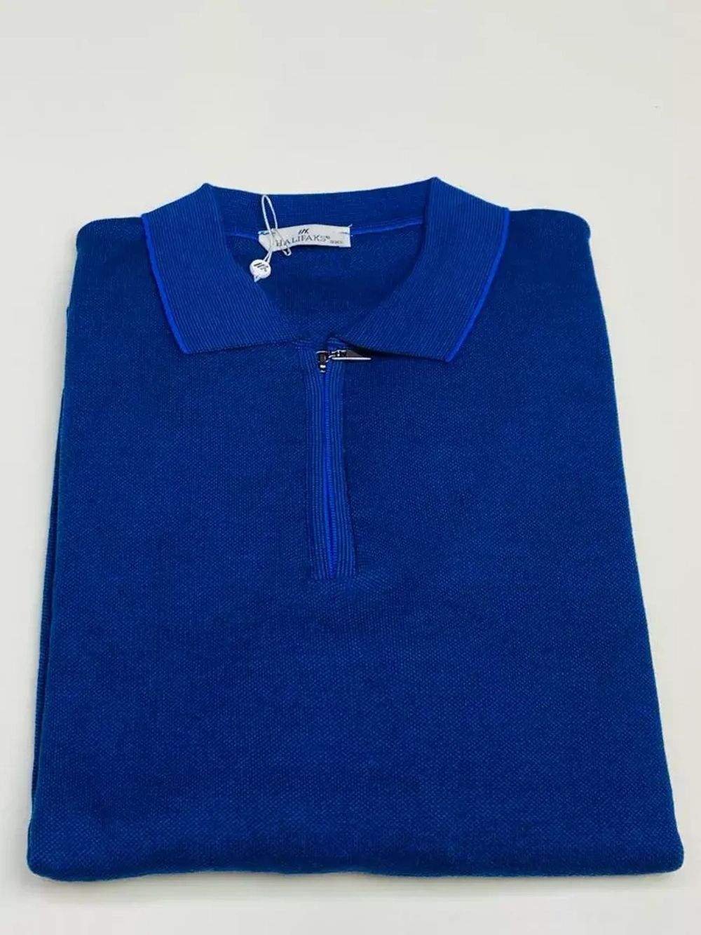 Лонгслив поло большие размеры с воротником