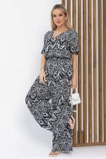 Комбинезон Сайрес (черно-белый) К13615-7М LT Collection