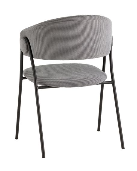 Стул Loop серый вельвет