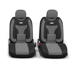 Авточехлы AUTOPROFI EXTRA COMFORT ECO-1105 BK/D.GY темно серый/светло серый размер М