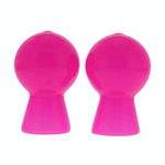 Розовые вакуумные помпы для сосков NIPPLE SUCKER PAIR IN SHINY PINK (Цвет: розовый)
