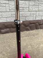 RR1-2/Самокат трехкол. колеса: d110 мм.d76 мм. раз.пл: 51*11 см, Розовый