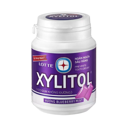 Жевательная резинка Xylitol Blueberry Mint "Голубика и мята", Lotte, 58г