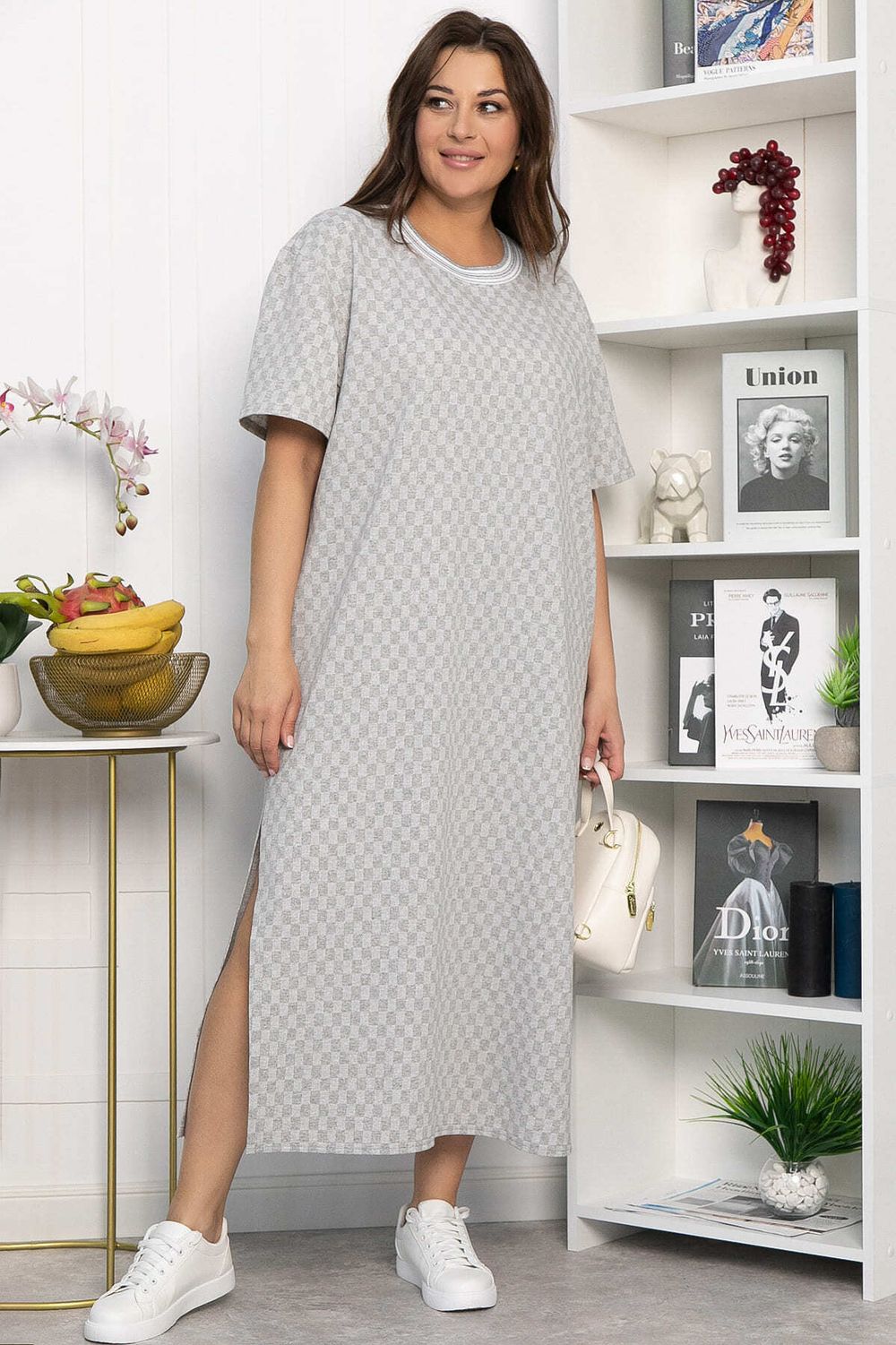 Платье Ривьера (серое) П13866-1М LT Collection