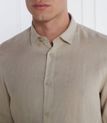 Lniana koszula Armani Exchange - бежевый(8NZC50 ZNCFZ)