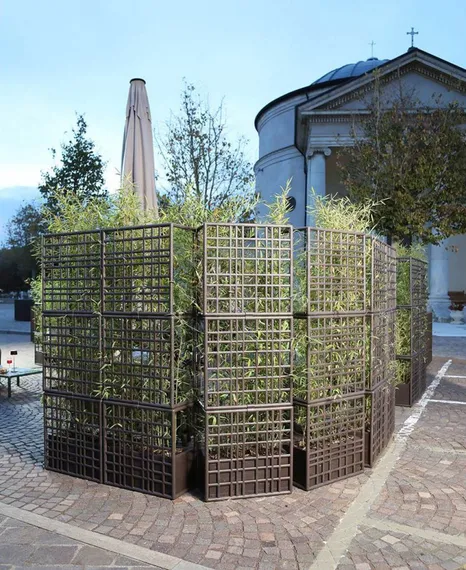 Кашпо модульное Sipario 3, 211х70 см, зеленое