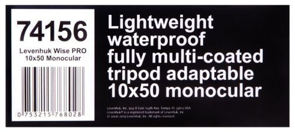 Монокуляр Levenhuk Wise PRO 10x50