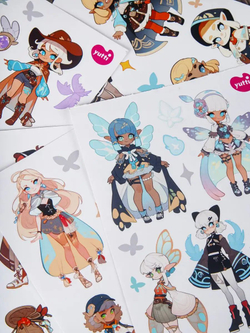 Наклейки аниме стикеры набор на телефон