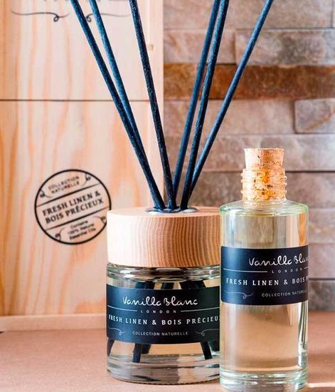Ароматический диффузор Лен и драгоценное дерево, Vanilla Blanc