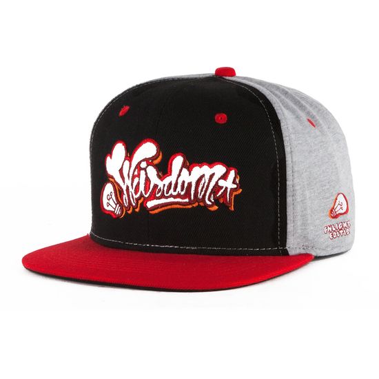 Бейсболка TRUESPIN Wisdom Strapback Black/Red