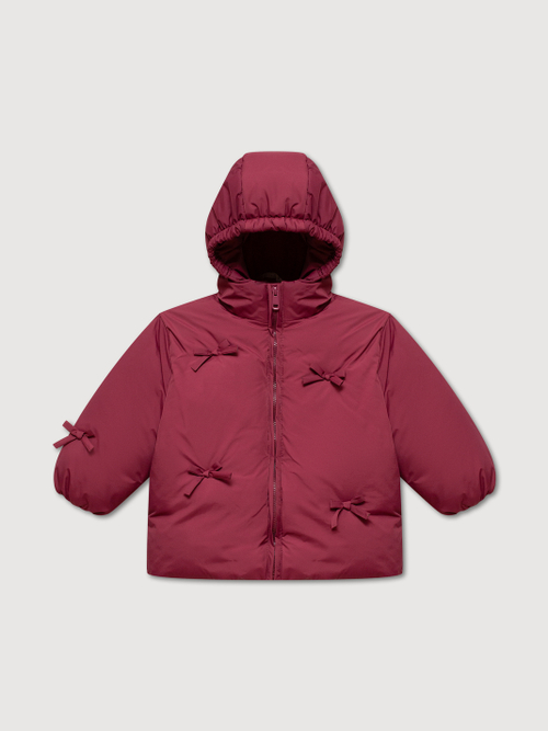 Куртка с бантиками, Бордовый