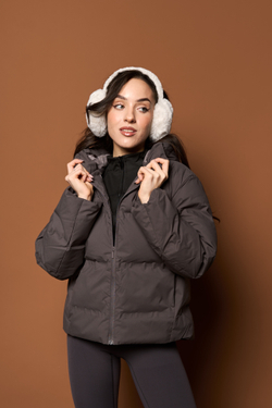 ПУХОВИК ЗИМНИЙ HAWK (серый)