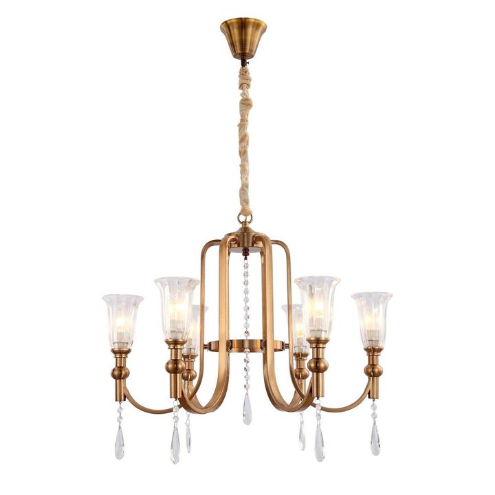 Подвесная люстра Lumina Deco Rionella LDP 8041-6 S.GD