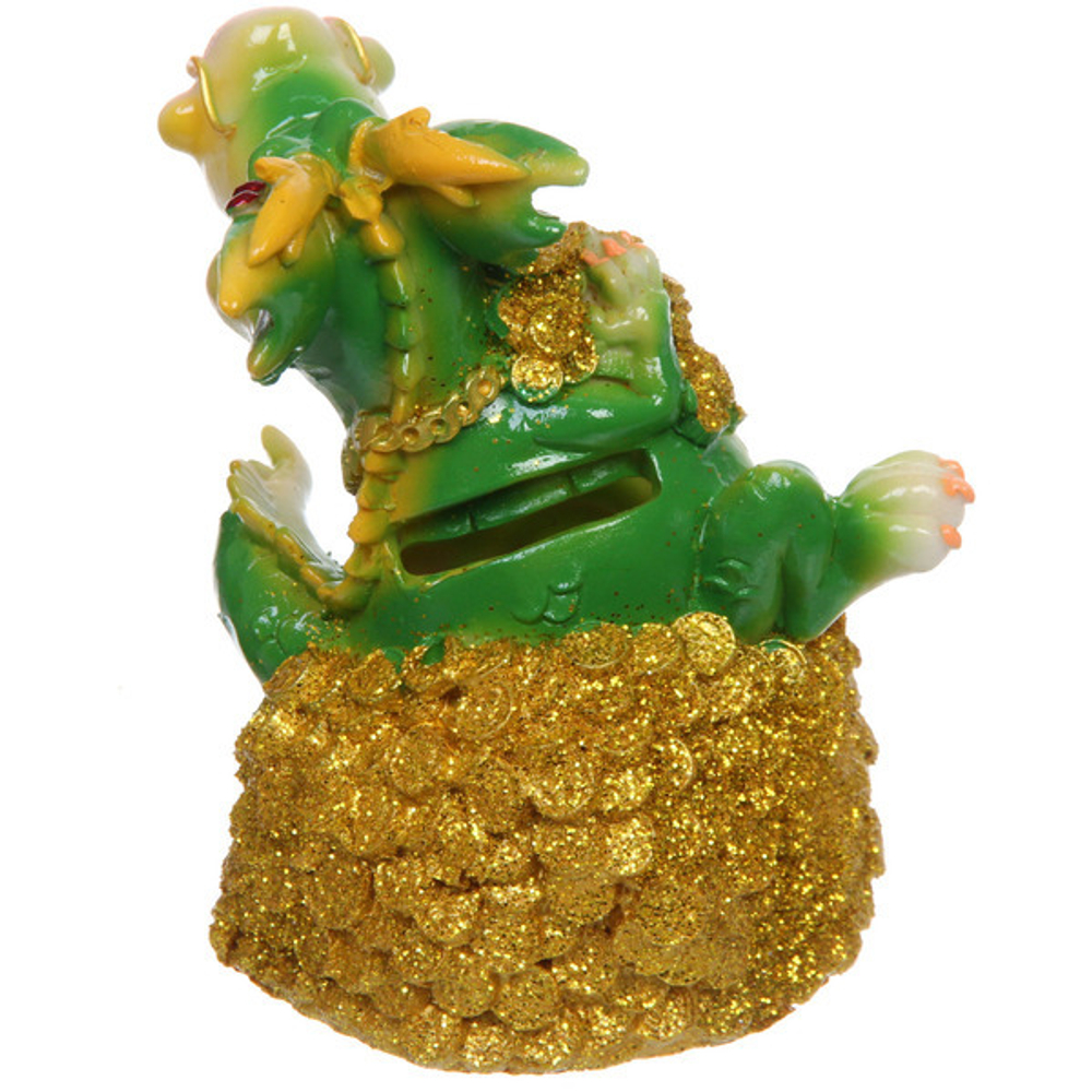 Фигурка «Дракоша на денежной горе» 10*9*7 см, микс