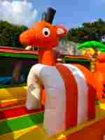 Коммерческий надувной батут «Мир Сафари 2», 14*7*7,5 м.