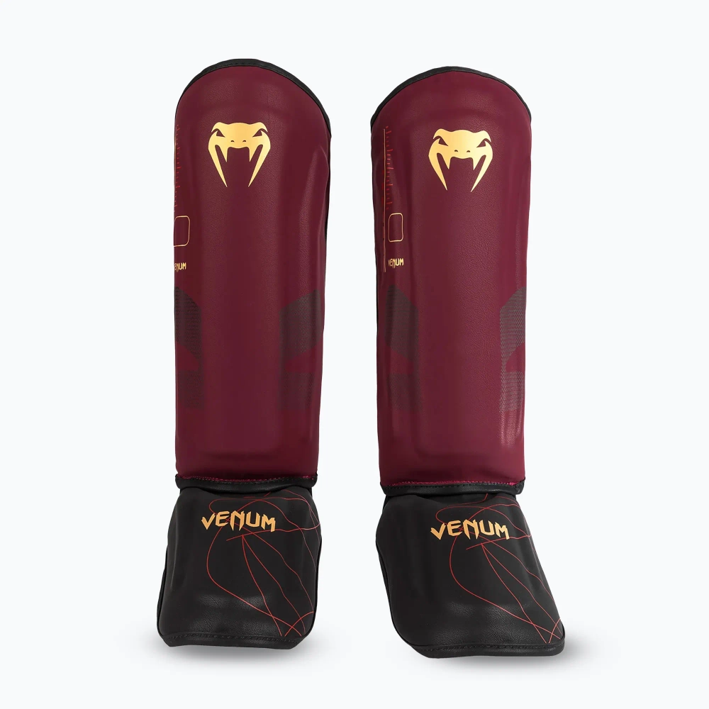 Шингарды Venum Tactical XT Shinguards black/burgundy/gold