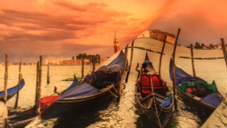 Микровелюр Xpoint (Икспоинт) 0025.01 Венеция закат