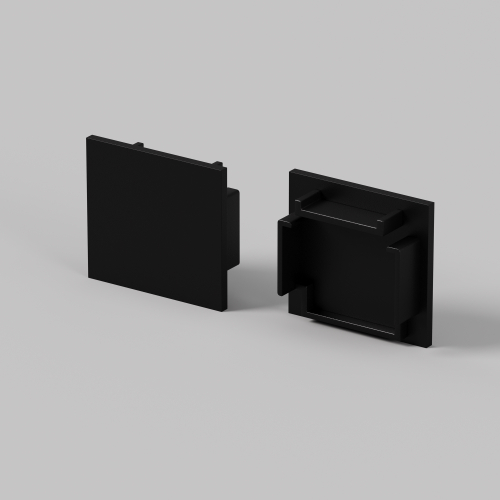 Комплект заглушек Maytoni (для профиля 25×22) 2 шт., ALM-2522-B-EC 642066