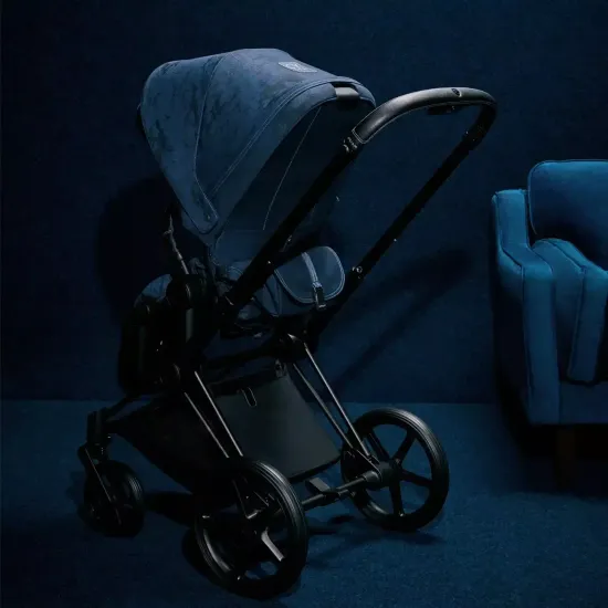 Коляска 2 в 1 Cybex Priam 4 Rebellious Luxury Denim Blue
