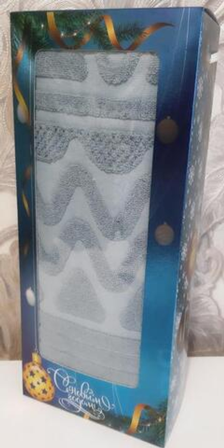 Полотенце махровое в подарочной упаковке, 100% хлопок, Китай.