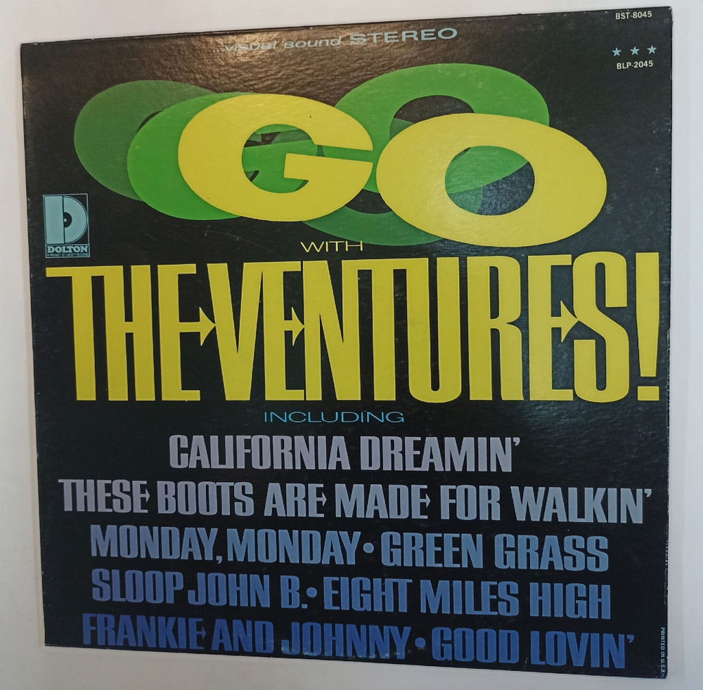 Винтажная виниловая пластинка The Ventures Go With The Ventures (USA 1966)