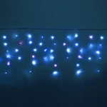 Гирлянда для улицы БАХРОМА «Мерцание» ш5м* в40/60см 180 ламп LED, прозр.пров,1 режим, IP-54, Синий/Белый мерцает (возможность соединения)