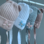 Шапка детская с пампушкой "Al-Naz Кошка"