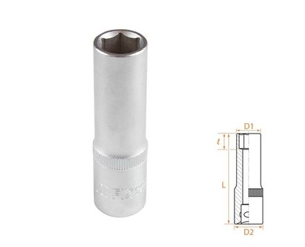 Цена на AFFIX (AF00140014) Головка торцевая глубокая шестигранная 1/2", 14 мм