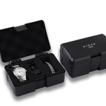 KIOSK Silver Luxury American Fossil Quartz Movement Stainless Steel Watchband Watch Unisex White Dial