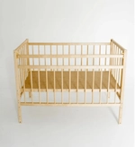 Кроватка детская Промтекс Мини ПЛК натуральный колесо