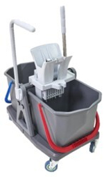 Двухведерная тележка Росмоп (с отжимом  Росмоп Кваттро)