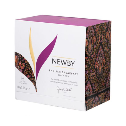 Чай черный в пакетиках Newby English Breakfast, 50 пак