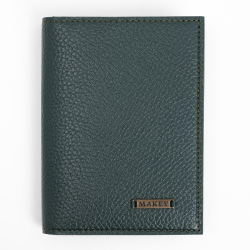 Обложка для паспорта с карманами «Классика». Цвет зелёный