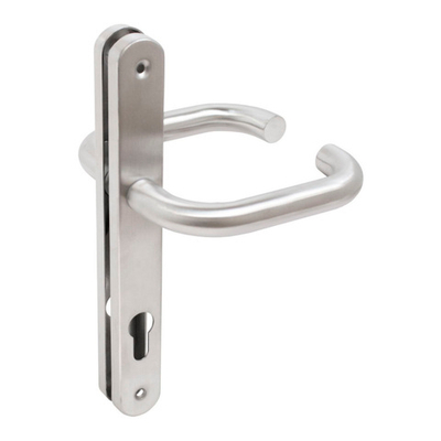 Комплект ручек БУЛАТ РФ 85.30.09НС AISI 304 INOX нержавеющая сталь д/узкопроф.замков