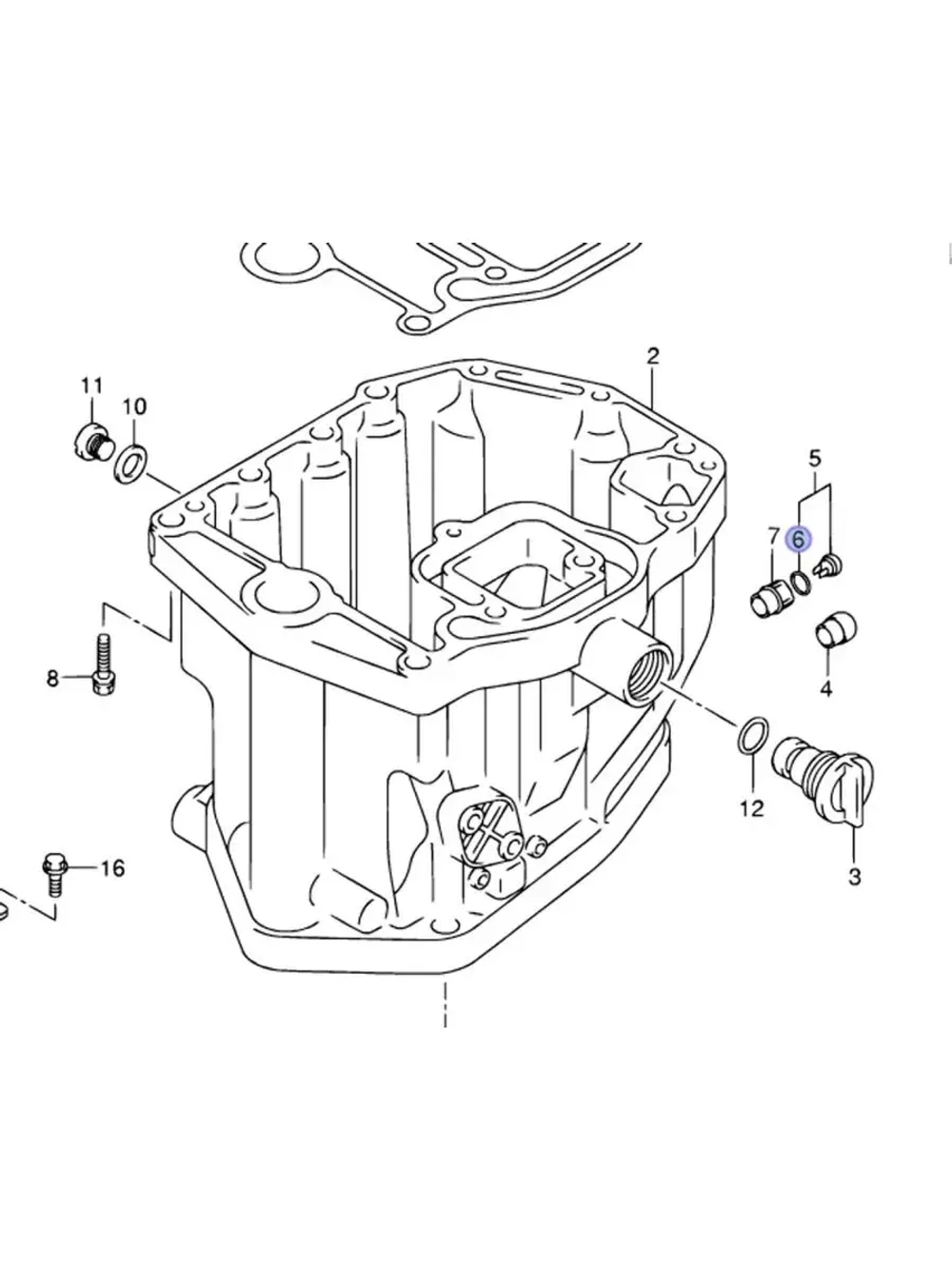Прокладка для лодочных моторов и мототехники 09280-09005-000