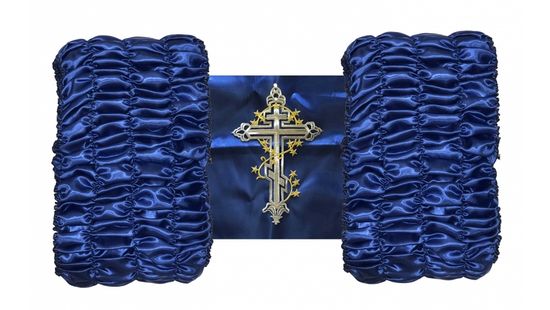 Обивка АТЛАС синяя Термокрест Серебро