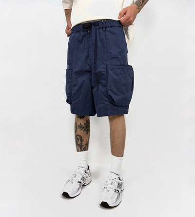 Шорты Morata Tolkien buckle shorts with big pockets dark blue