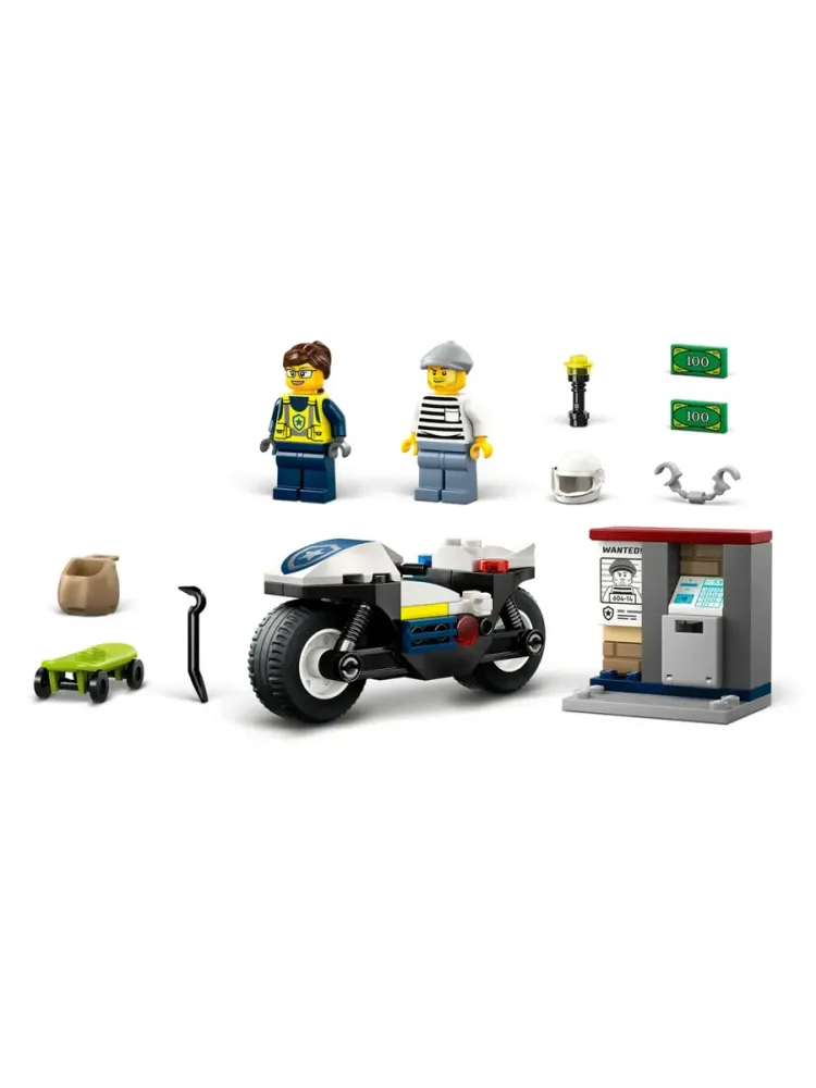 Конструктор City 60455 Полицейская погоня на мотоцикле