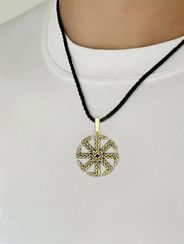 Коловрат со звездой Руси подвеска бронза