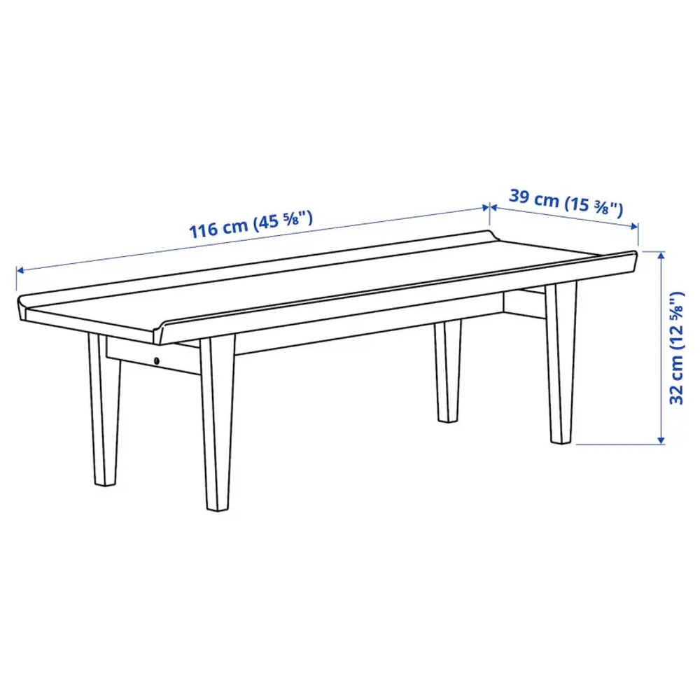 Журнальный столик -  IKEA GUTTANE / ИКЕА, 116x39см