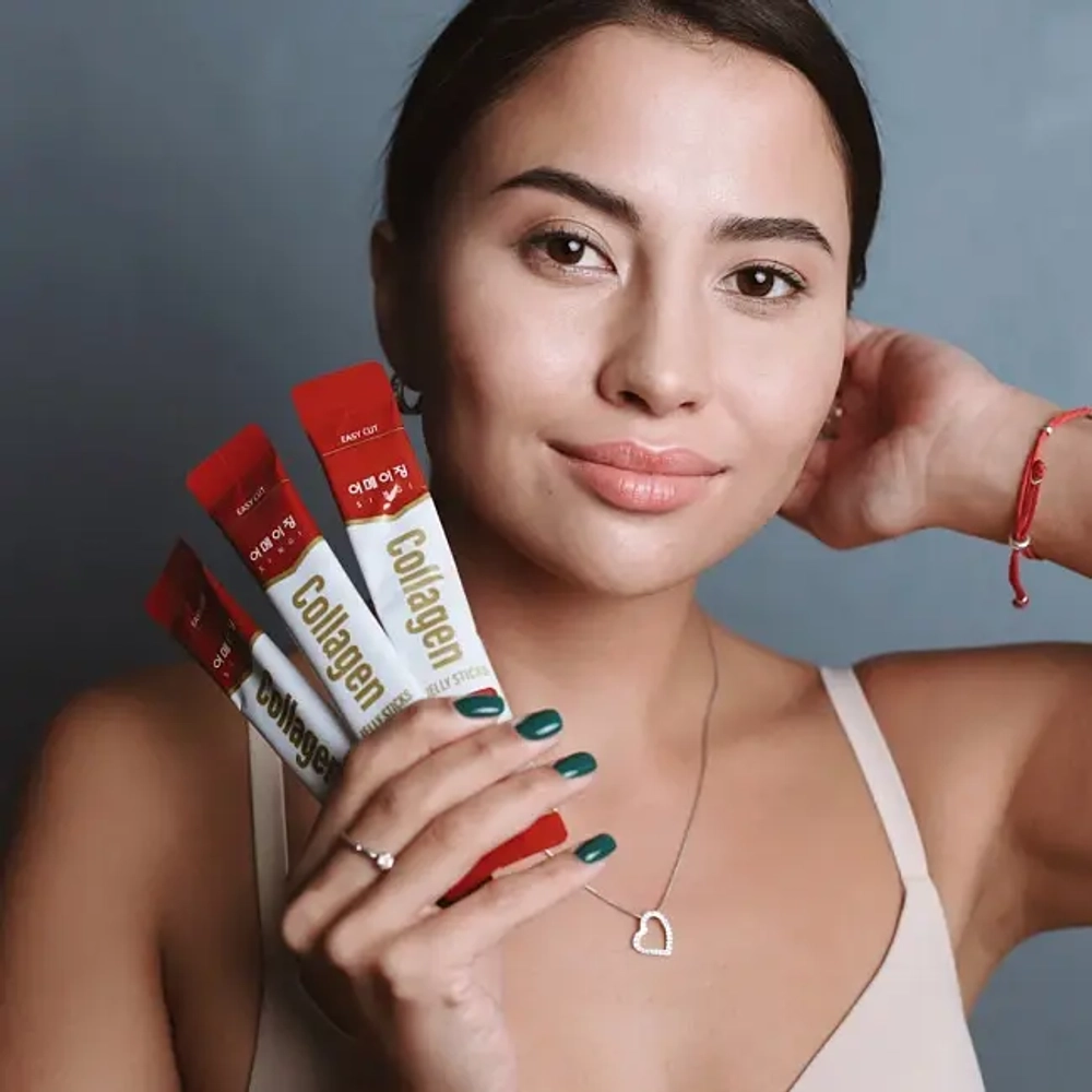 Singi Collagen Cherry Jelly Sticks коллагеновое желе с вишней и витамином C (30 шт)