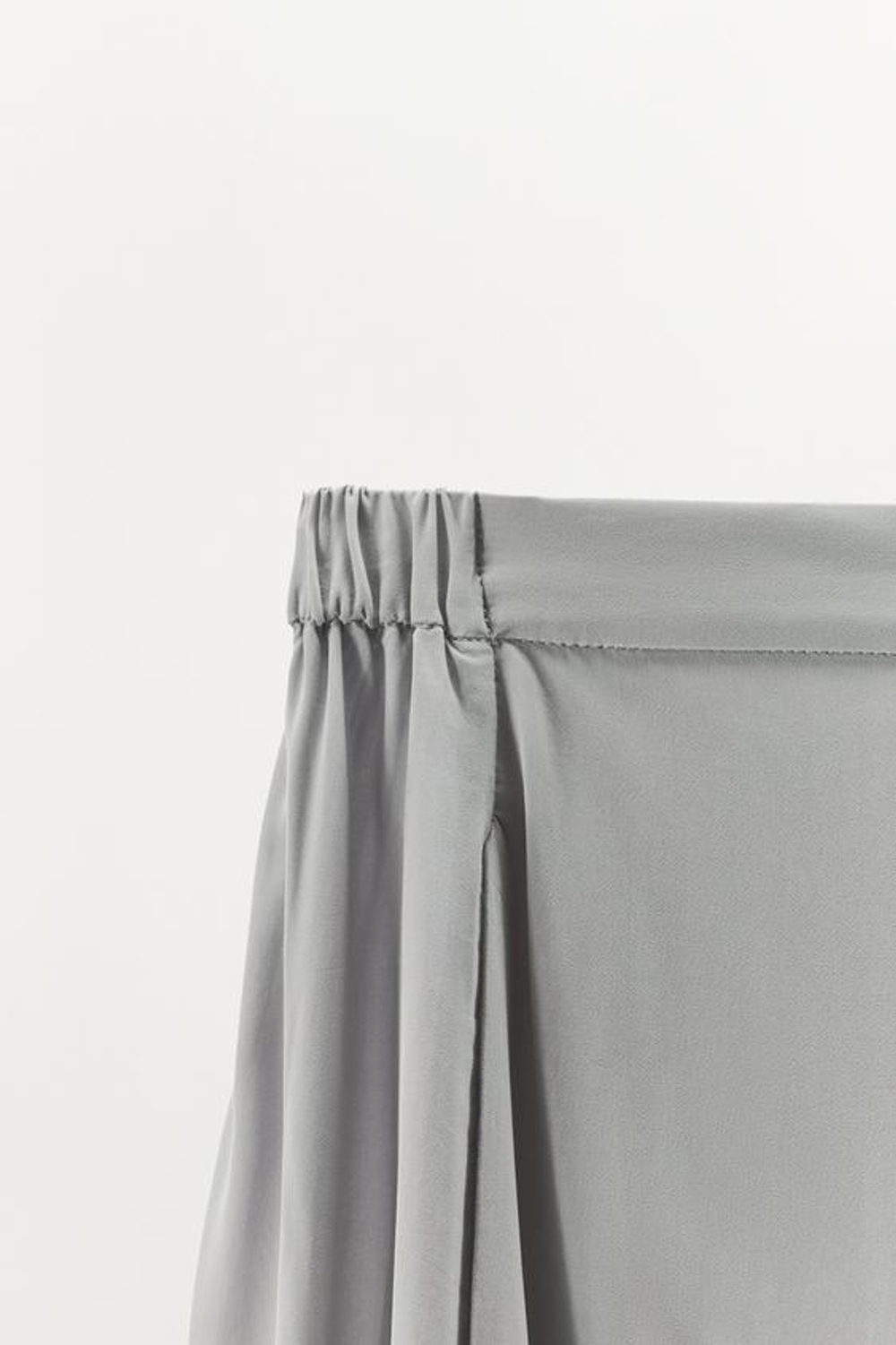 ZARA БРЮКИ В ПИЖАМНОМ СТИЛЕ ИЗ 100% ВИСКОЗЫ, СЕРО-ДЫМЧАТЫЙ