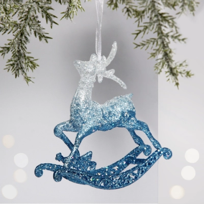 Подвеска «Волшебное копытце» 11*11 см, Белый/Голубой