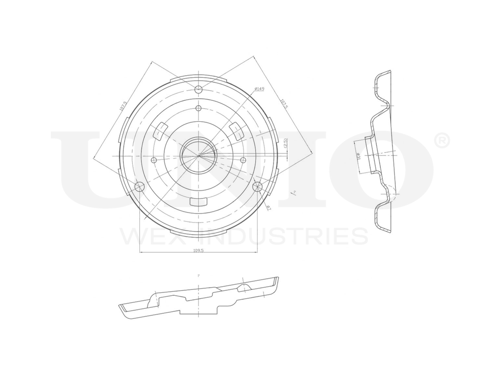 Проставка пружины передняя верхняя UNIO RMP-16106